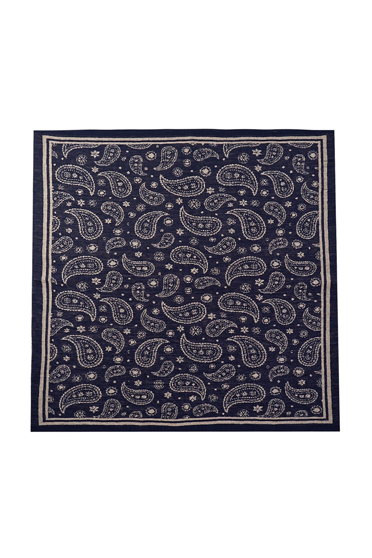 Patara Square Foulard Navy-Beige