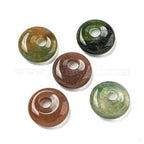 Creolen met edelsteen donut (10 paar)