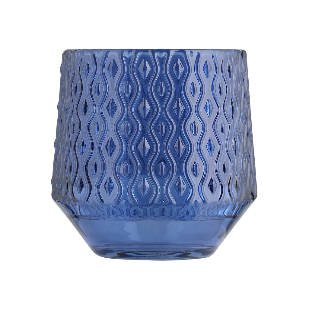 Windlicht Bezamby Blauw 14x14cm