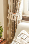 Geweven katoenen decoratieve draperie tieback