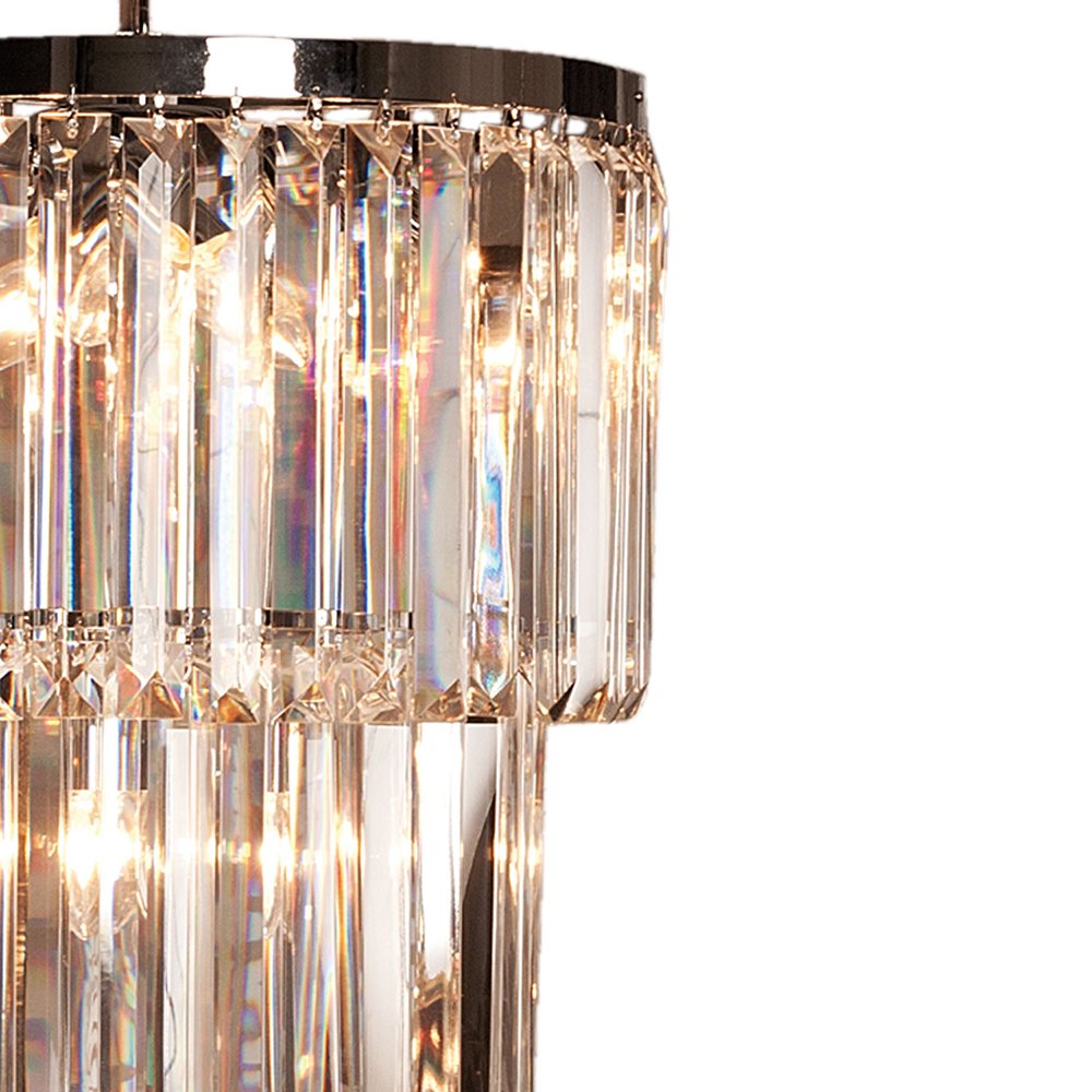 Kroonluchter Ø 47x74 cm Transparant IJzer Hanglamp