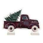 Kerst Infinity Spiegel Lamp Auto 40x5x28 cm Rood Kunststof