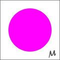 Blanco etiketten - Rond 35mm - fluor pink