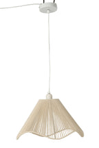J-Line hanglamp Touw - vlas - greige - small