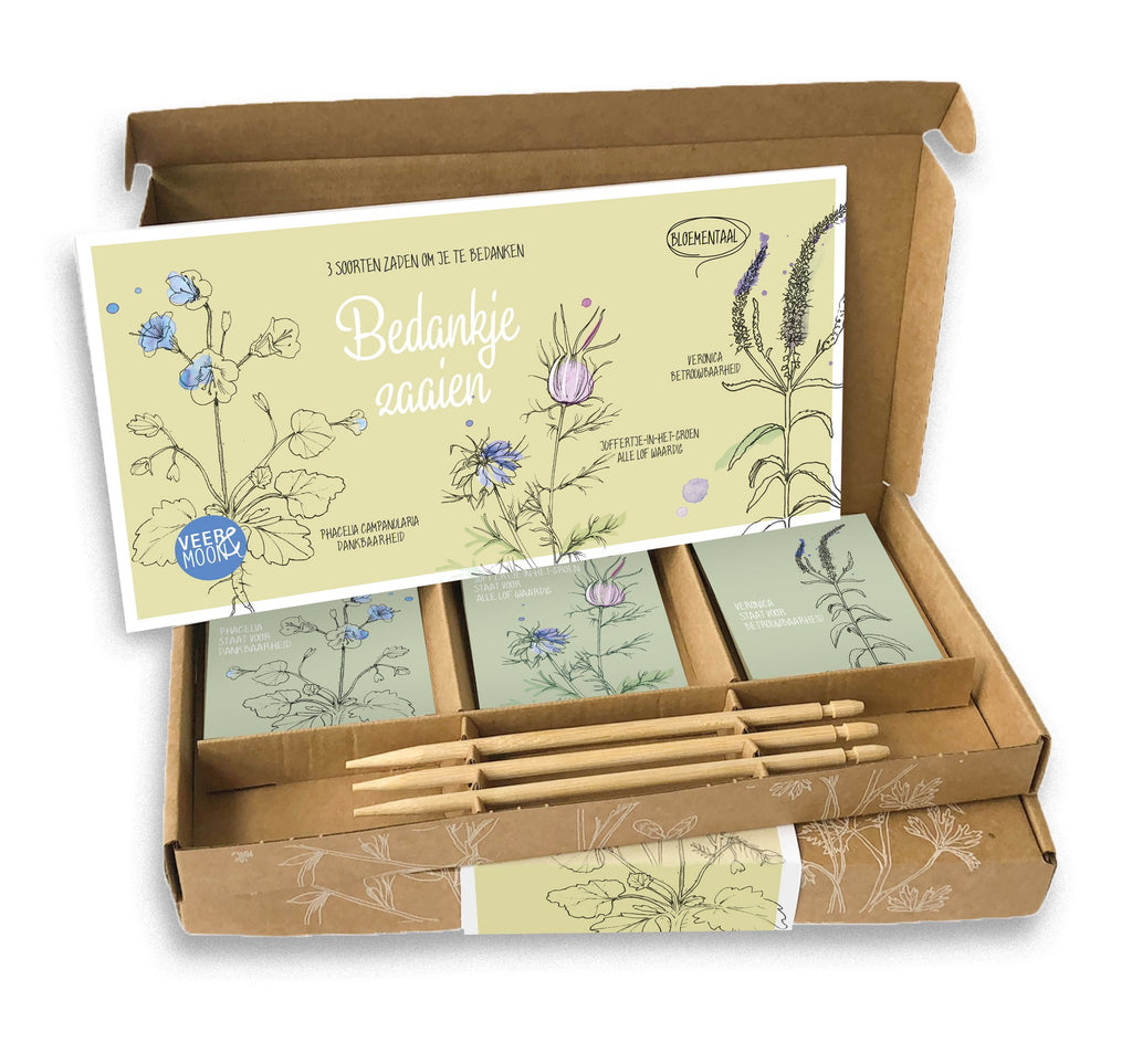 Cadeaudoosje Bedankje zaaien