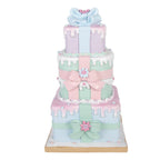 Kerstdecoratie Beeld Cadeau 19x18x30 cm Groen Kunststof