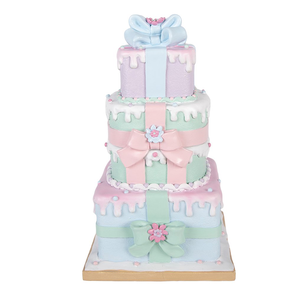 Kerstdecoratie Beeld Cadeau 19x18x30 cm Groen Kunststof