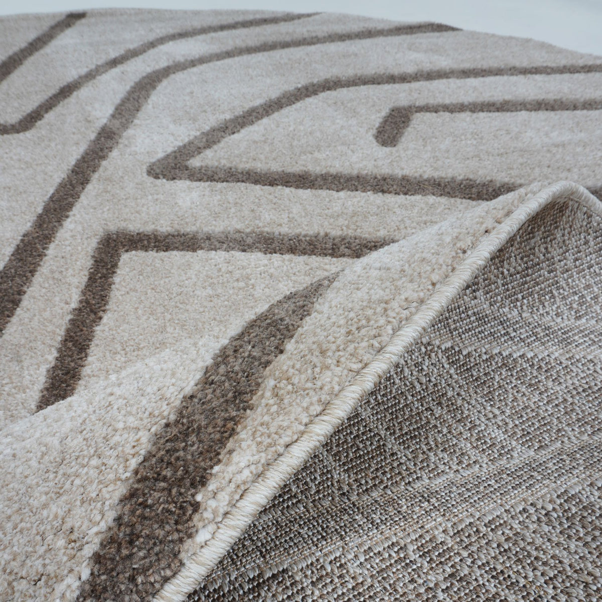 Vloerkleed Labyrint Beige - Organisch 200 x 280 cm