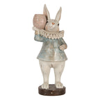 Decoratie Beeld Konijn 29 cm Beige Kunststof
