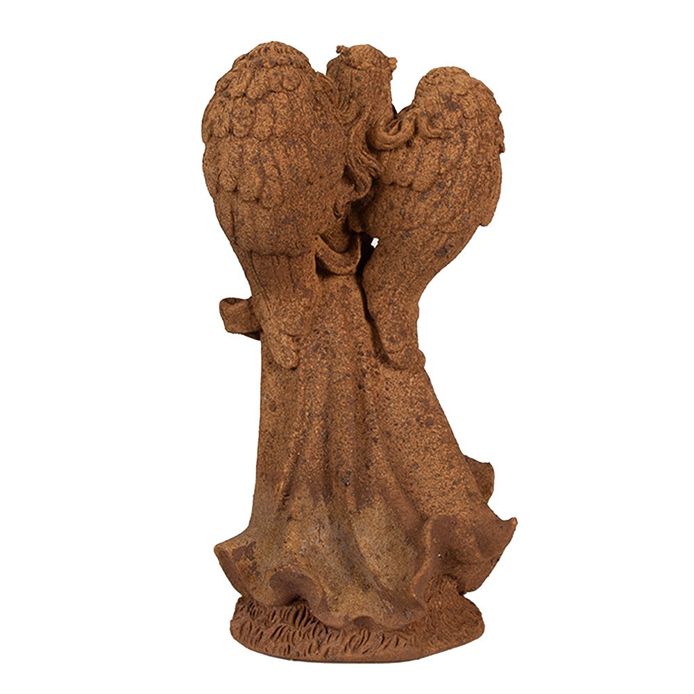 Decoratie Beeld Engel 23 cm Bruin Polyresin Religious sculpture