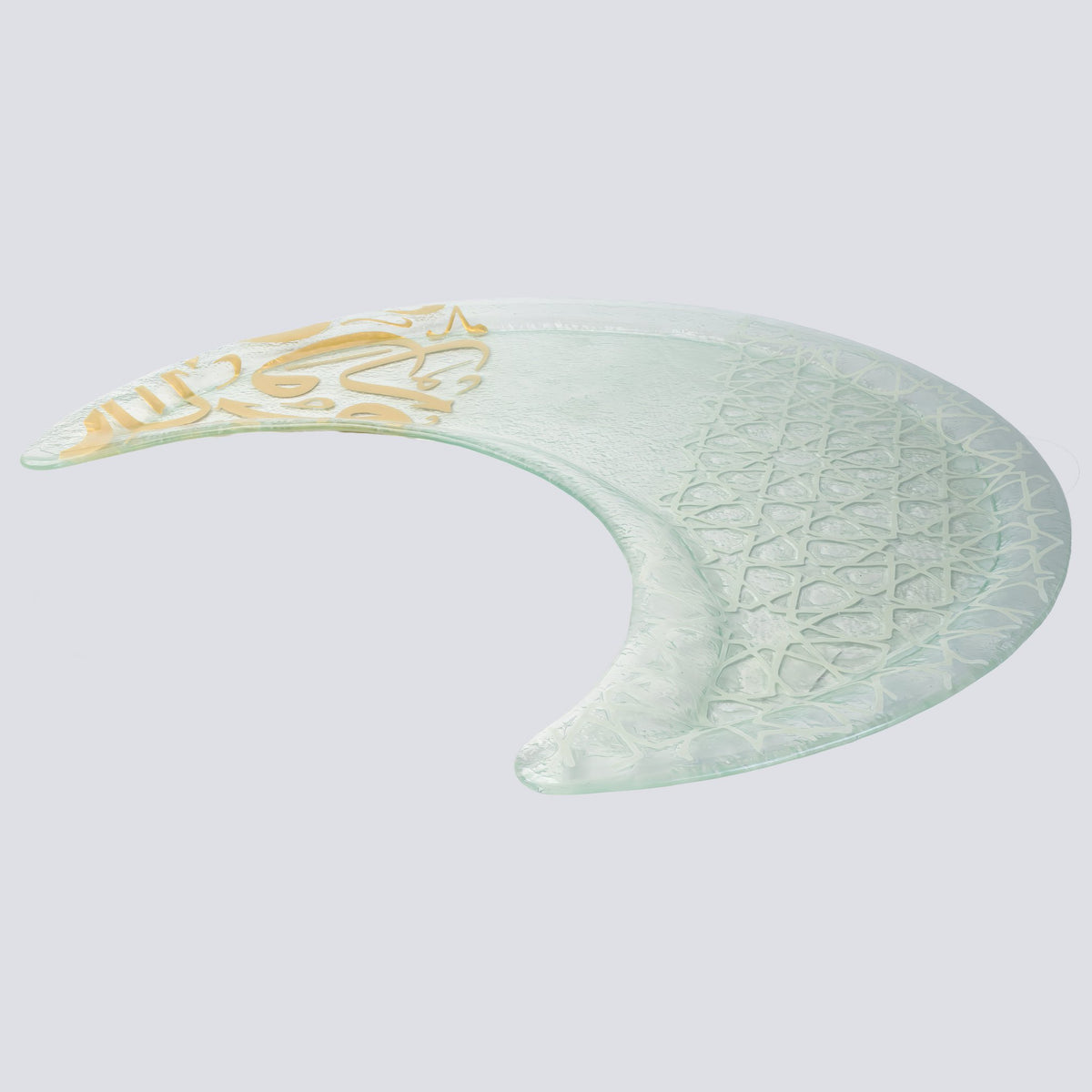 Gouden helal schotel Large 50 Gold & White