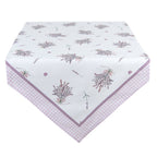 Tafelloper 50x160 cm Paars Wit Katoen Lavendel Tafelkleed