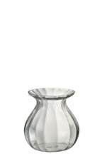 J-Line vaas Amo - glas - transparant - large - Ø 18 cm