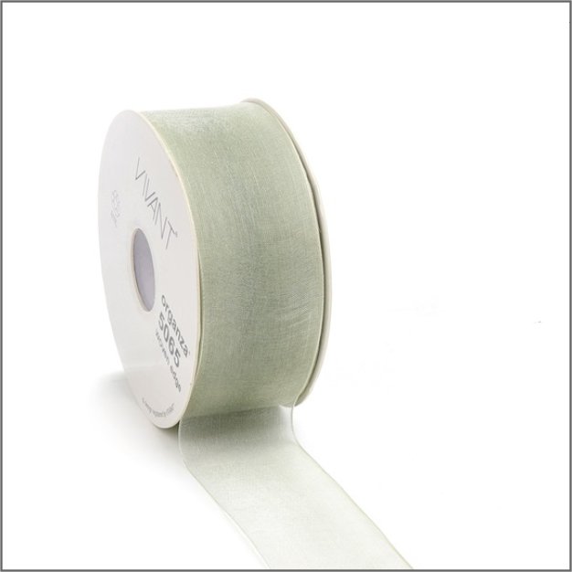 Organza lint - nile - 25mm x 50 meter