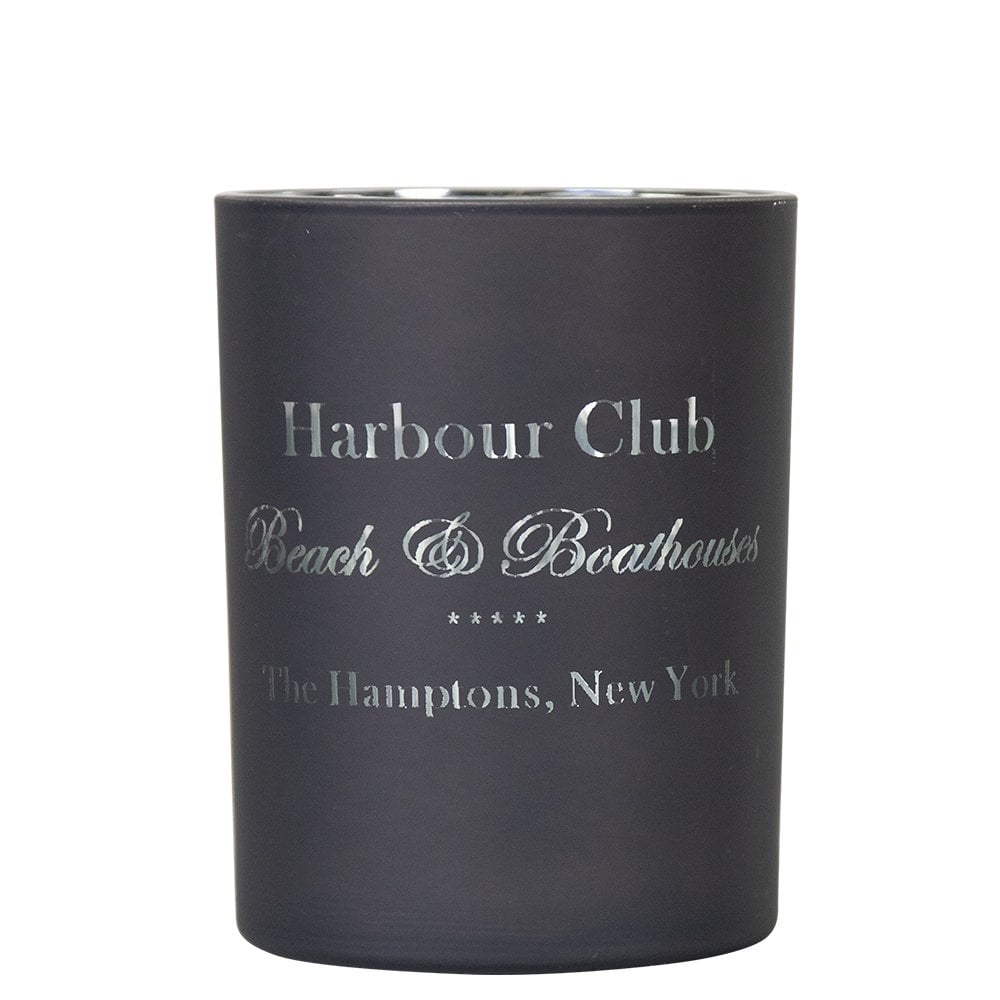 Theelichthouder harbour club grijs medium 12cm