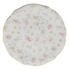 Dinerbord Ø 26 cm Wit Roze Porselein Bloemen Eetbord