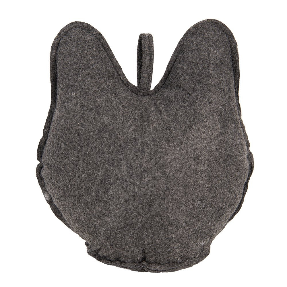 Deurstopper Kat 20x14x22 cm Grijs Synthetisch
