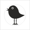 Wensetiket - Vogel - rol van 500 stuks