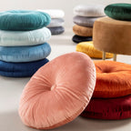 Dutch Decor Olly - Kussen Ø38 cm - Rond fluweel - Jadeiet - Groen