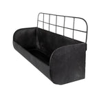 Wandrek 38x14x20 cm Zwart ijzer Muurrek