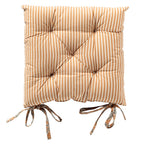 Dutch Decor Julita - Stoelkussen 40x40 cm - Bloemmotief - Met striklinten - Dusty Coral - Roze
