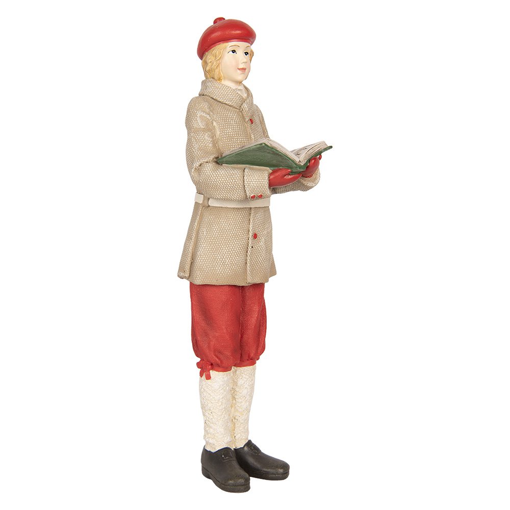 Kerstdecoratie Beeld Kerstgroep 13x12x40 cm Rood Kunststof