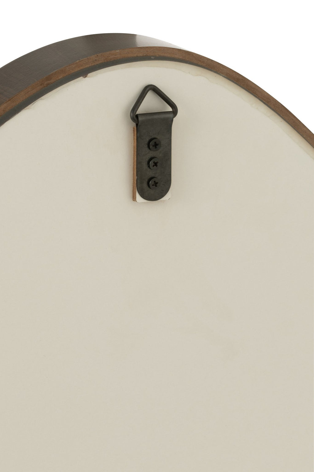 J-Line spiegel Abstract - hout/glas - donkerbruin - small - 70 x 61 cm