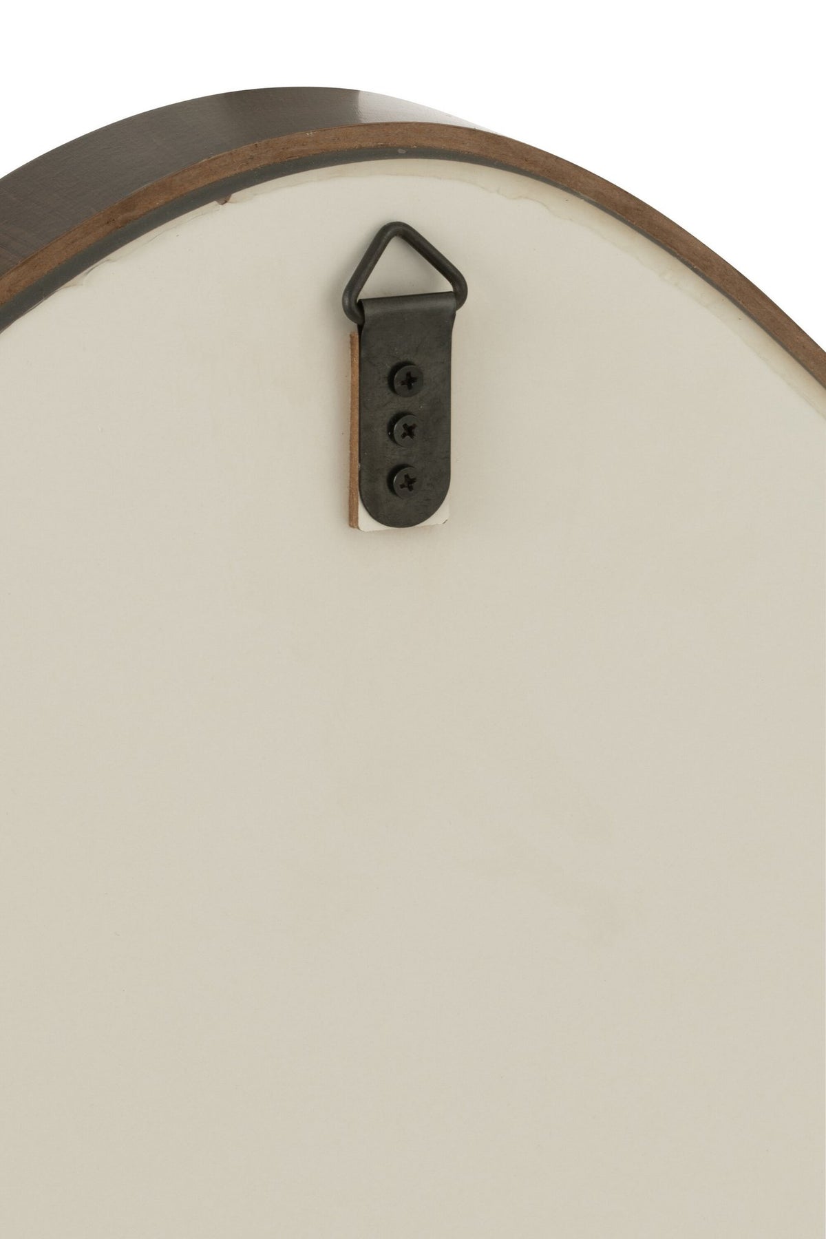 J-Line spiegel Abstract - hout/glas - donkerbruin - small - 70 x 61 cm