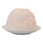 Waxinelichthouder Ø 12x8 cm Wit Porselein