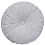Dutch Decor Kaja - Kussen Ø40 cm - Rond - Fluweel - Micro Chip - Grijs