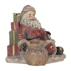 Kerstdecoratie Beeld Kerstman 23x19x19 cm Rood Kunststof