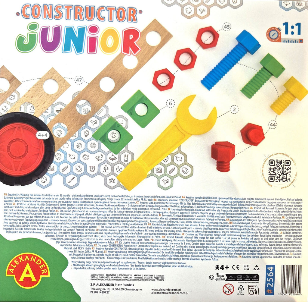 Constructieset Constructor Junior van hout- 150 onderdelen