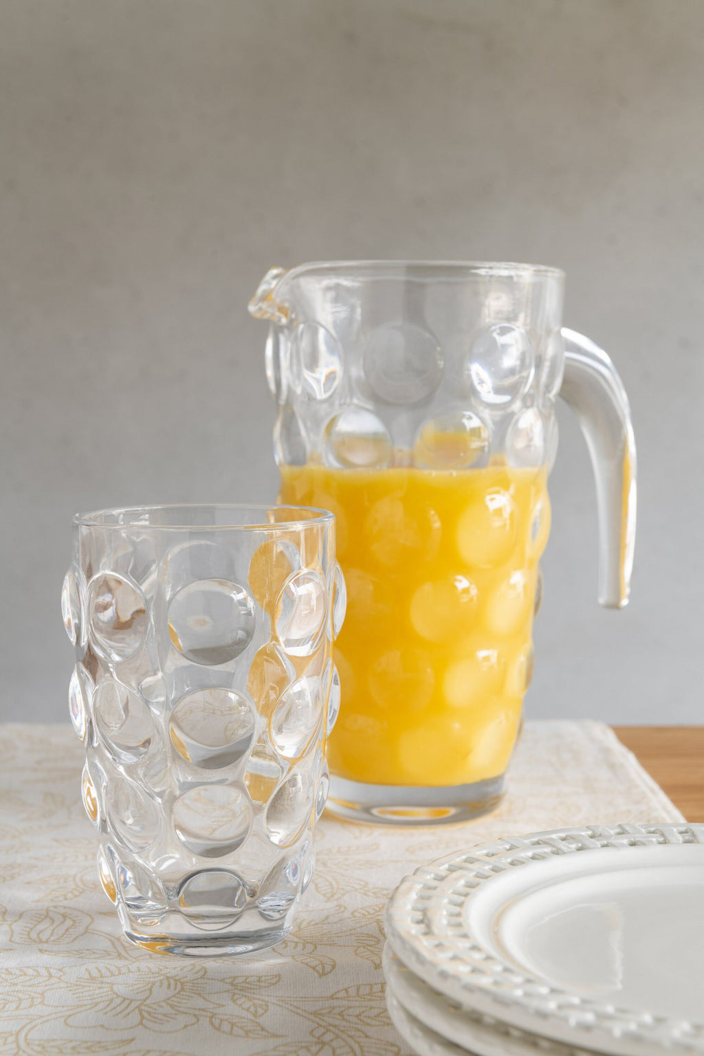 J-Line Bubble karaf - glas - transparant
