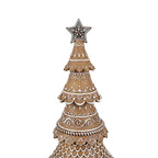 Kerstdecoratie Kerstboom Ø 16x42 cm Bruin Kunststof
