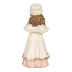 Kerstdecoratie Beeld Kind 8x7x17 cm Beige Kunststof