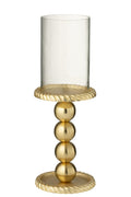 J-Line kaarshouder - aluminium - goud - L