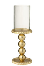 J-Line kaarshouder - aluminium - goud - L