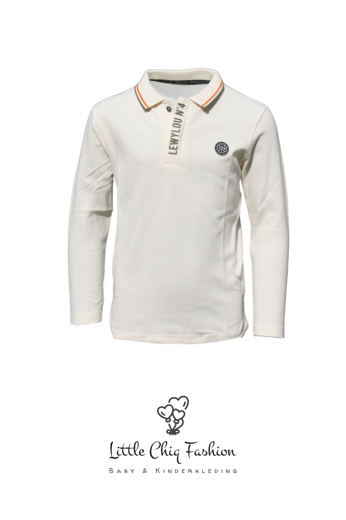 LewyLou NO4 Polo roomwit