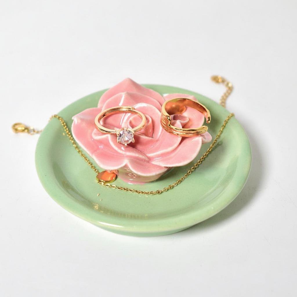 Wierookhouder | Gebeeldhouwd roze Lotus-ontwerp | Handgemaakt