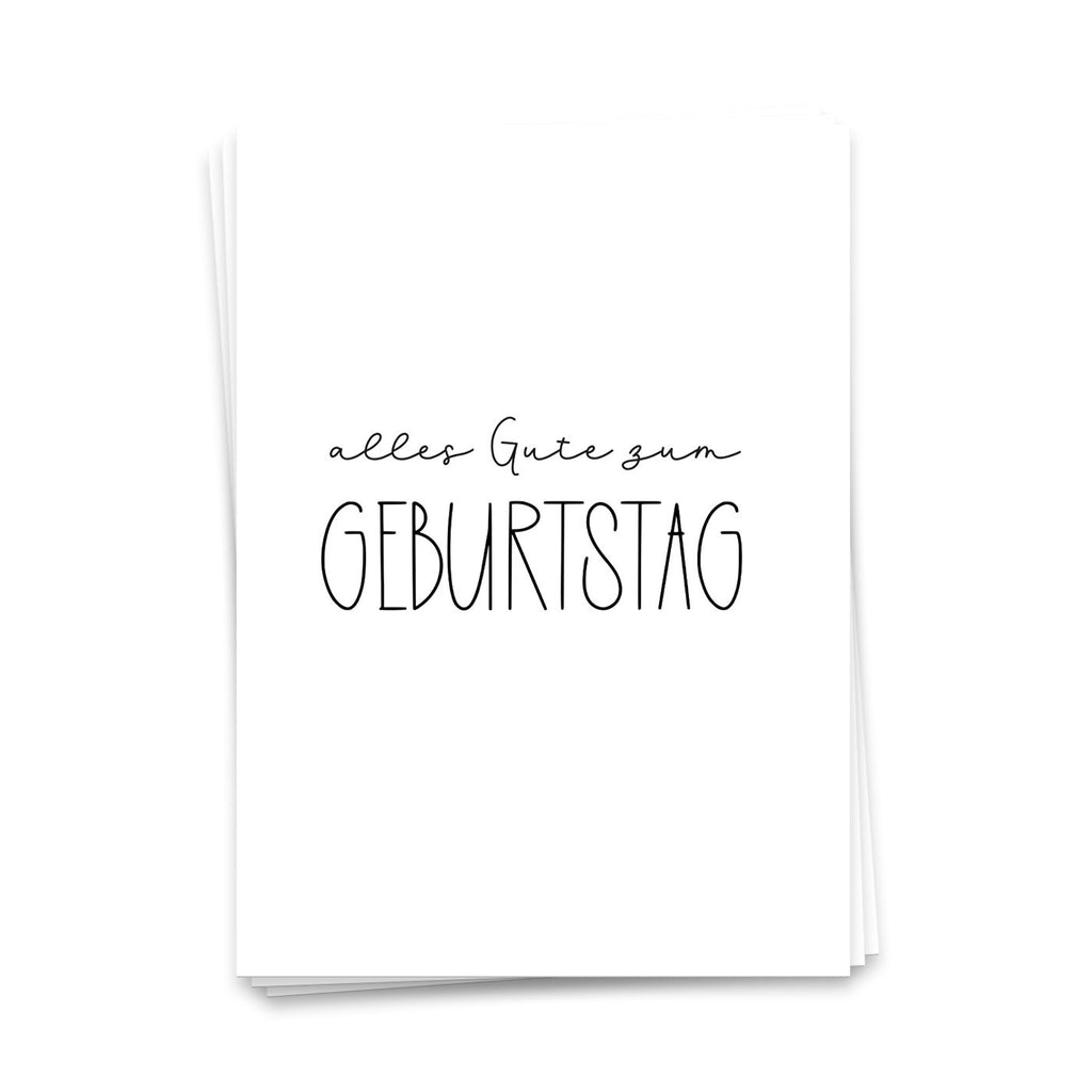 Gelukkige verjaardag - ansichtkaart 10 set