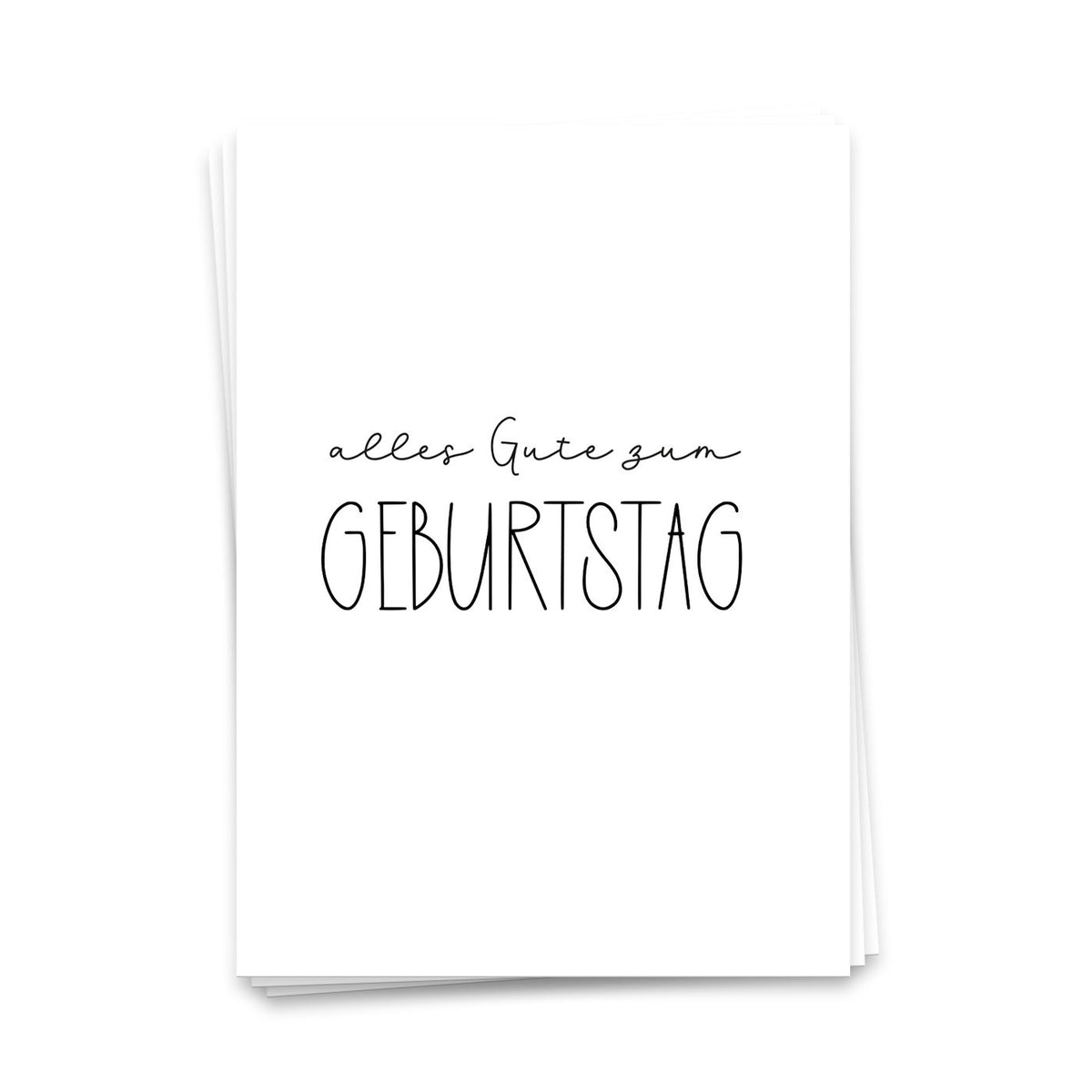 Gelukkige verjaardag - ansichtkaart 10 set