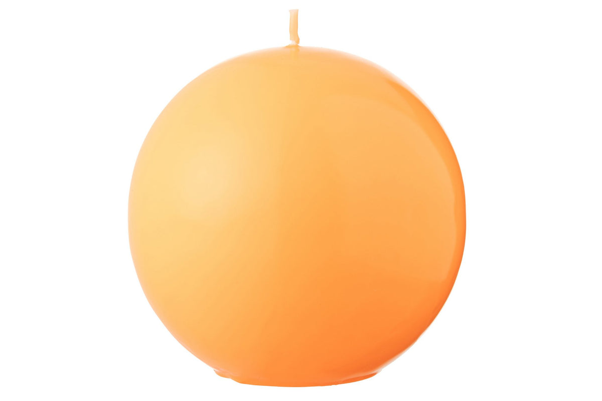 J-Line Kaars Bol Wax Fluo Oranje - 50 Uur