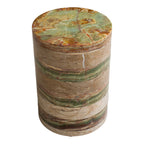 Salontafel Beige Marmer en Groene Onyx
