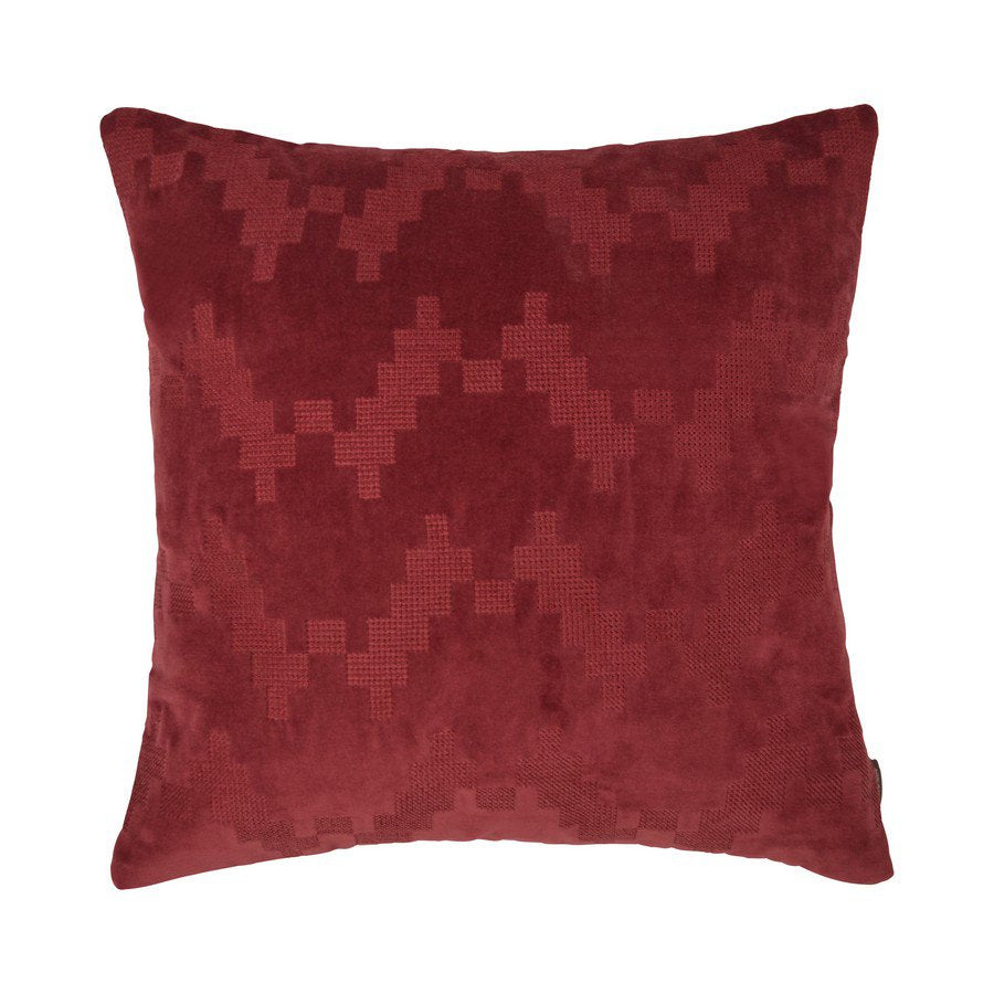 Twisted Brooklyn kussen bordeaux 45x45cm