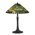 Tiffany Tafellamp Ø 51x75 cm Groen Glas Tiffany Bureaulamp