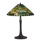 Tiffany Tafellamp Ø 51x75 cm Groen Glas Tiffany Bureaulamp