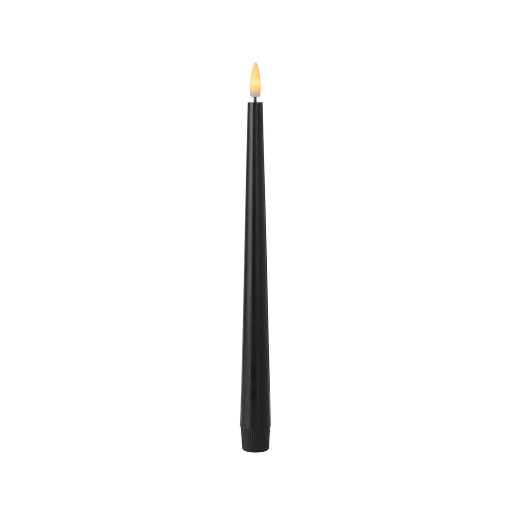 LED Kaars Kavieng Zwart 28x2cm