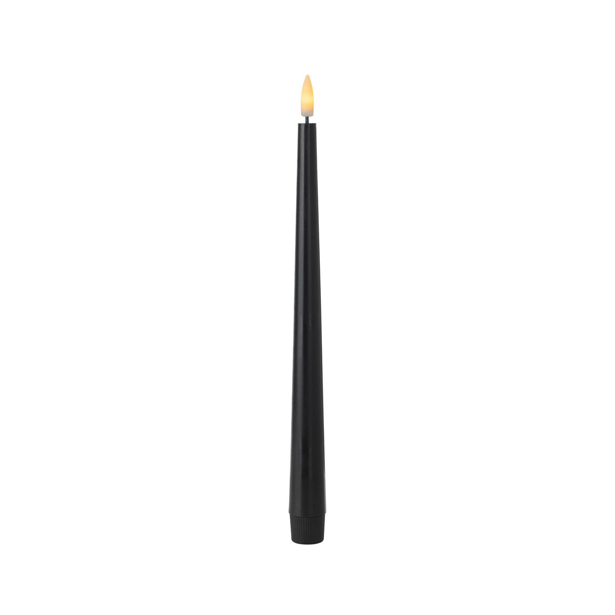 LED Kaars Kavieng Zwart 28x2cm