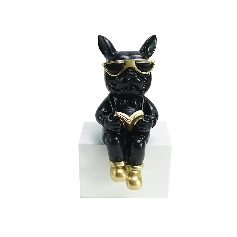 Polyhars bulldog zwart
