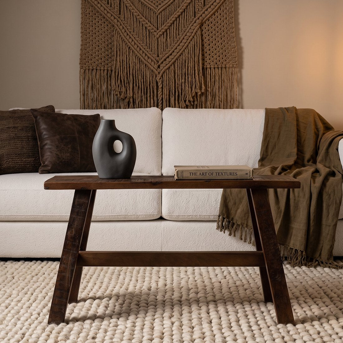 Factory houten bankje - 85x20x50 cm